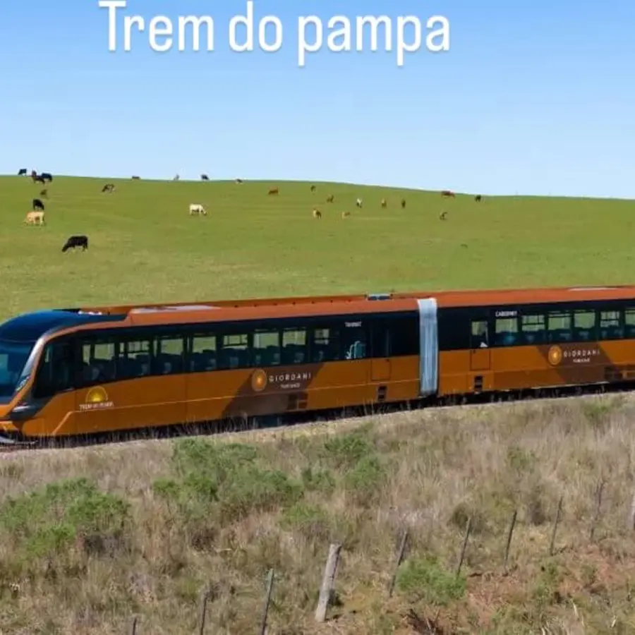 Publicação da Turis Greice sobre o Trem do Pampa
